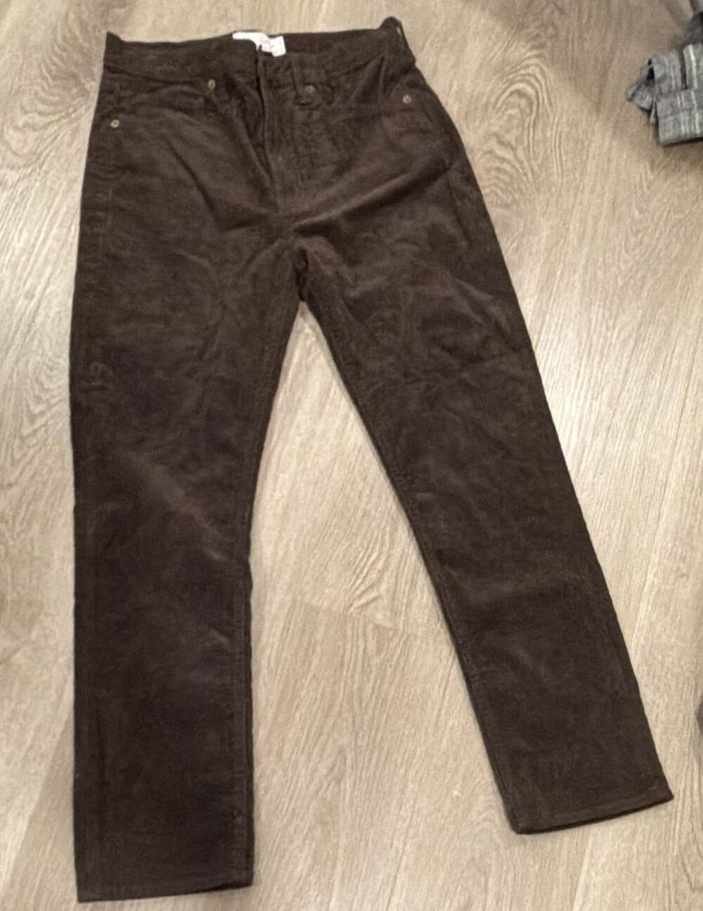 Gap Vintage Slim High Rise Corduroy Pants Size 28 6R Brown